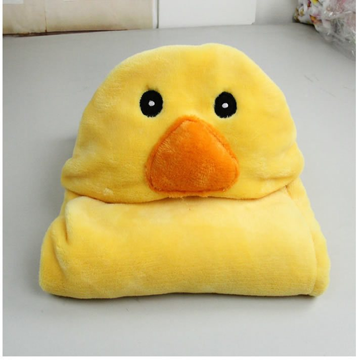 Toalha de Banho Bebê Felpuda Capuz Infantil Recém Nascido Com Orelhinha Menino e Menina 95 x 65cm