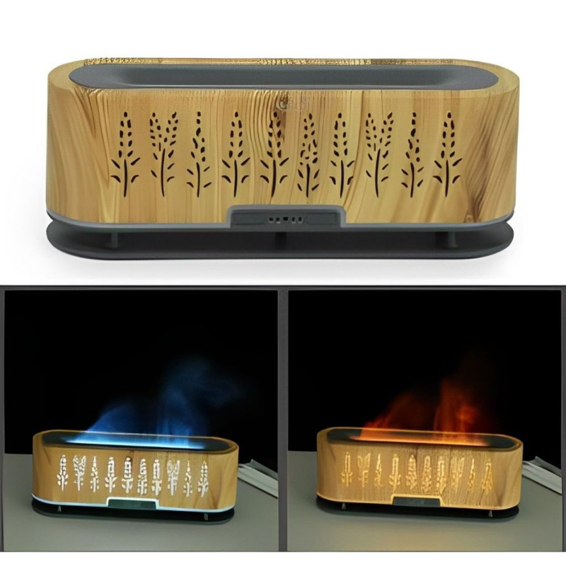 Umidificador Difusor Ar 3d Atomização Lareira Chama