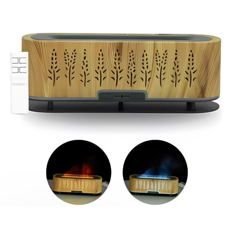 Umidificador Difusor Ar 3d Atomização Lareira Chama