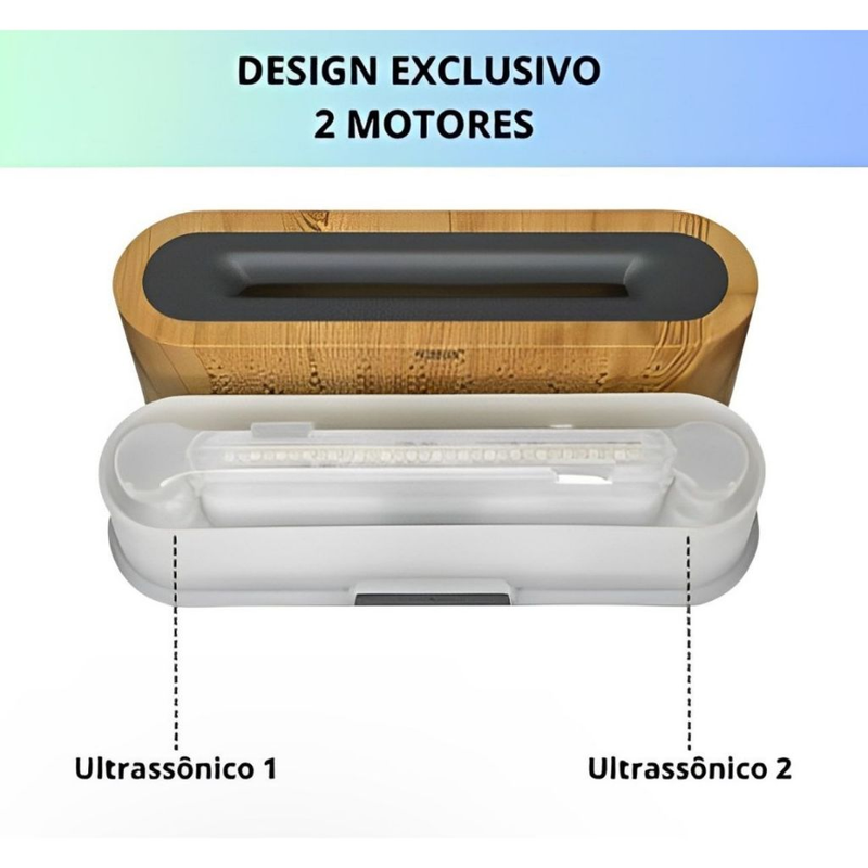 Umidificador Difusor Ar 3d Atomização Lareira Chama