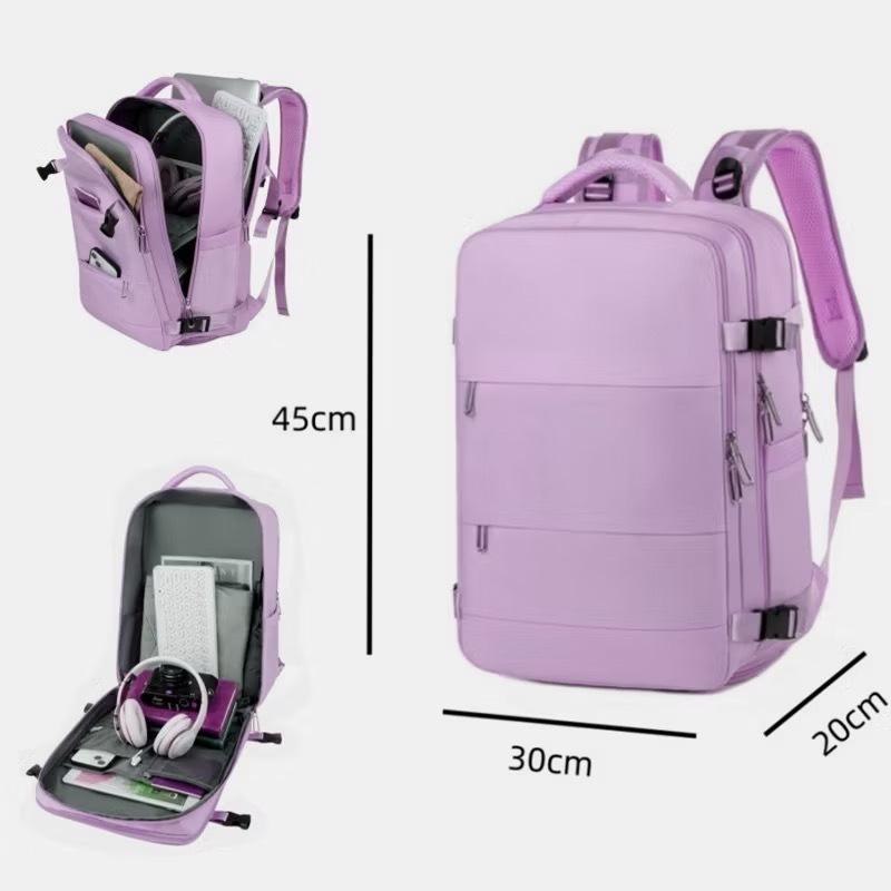 Mochila viral Dois Bolsos Na Frente Laptop Viagem Escolar À Prova D'água Executiva Notebook Impermeável Guarda Tenis