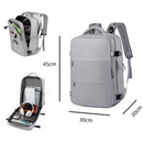 Mochila viral Dois Bolsos Na Frente Laptop Viagem Escolar À Prova D'água Executiva Notebook Impermeável Guarda Tenis