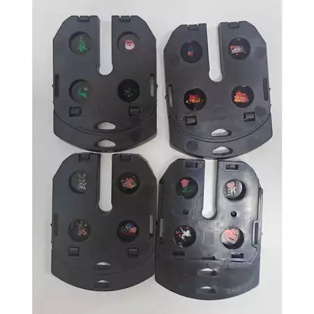 Projetor Luz LED Bivolt Natalino 8 cartoes 32 Desenhos Laser Decoracao Aniversario/Papai Noel/ Festas Hallowee h-7094