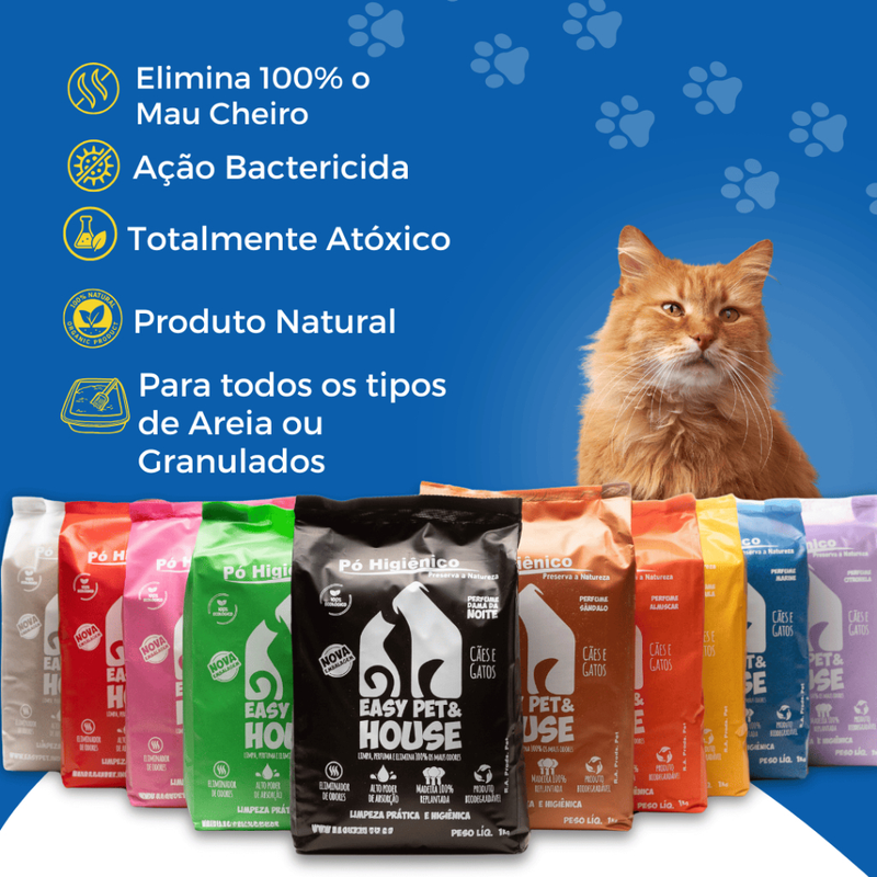 Pó Higiênico Eliminador de Odores Easy Pet & House 1 Kg