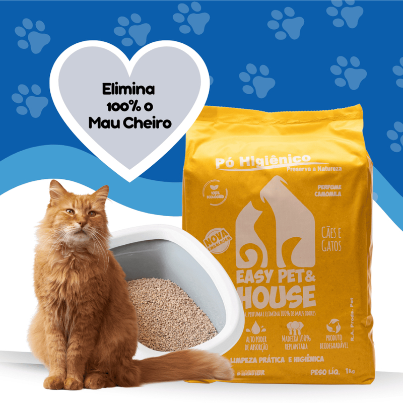 Pó Higiênico Eliminador de Odores Easy Pet & House 1 Kg