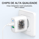 H'maston Y24 Carregador Turbo 25w Fonte Torre Carregar Portátil 2 Usb 5.1A Com Cabo Usb V8.IPhone.Tipo-c