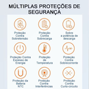 H'maston Y24 Carregador Turbo 25w Fonte Torre Carregar Portátil 2 Usb 5.1A Com Cabo Usb V8.IPhone.Tipo-c