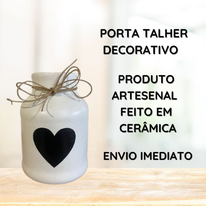 KIT 3 Leiteira Decorativa Branca Porta Talher Multiuso Flores Arranjo