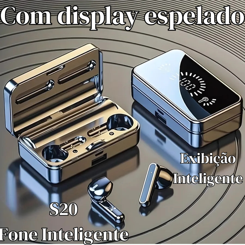 Fone Bluetooth S20 – Sem Fio, À Prova D’Água e Som Estéreo de Alta Qualidade