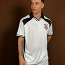 Camisa Polo Corinthians Oversized Branca Masculina Oficial