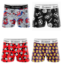 Kit 10 Cuecas Boxer Box Infantil Juvenil Menino Estampada