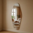 Espelho Grande Moderno Lapidado Decorativo 90x40cm Luxo