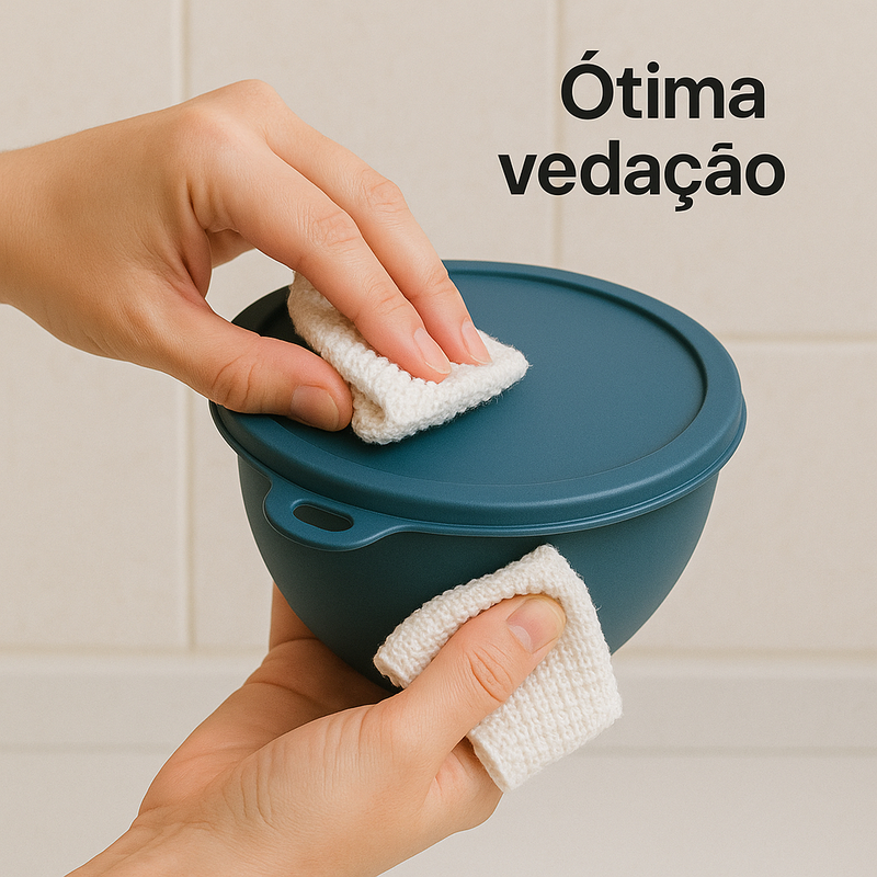 Kit 15 Potes Herméticos de Plástico com Tampa – Empilháveis e Ultra Resistentes para Alimentos
