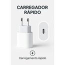 Carregador iPhone Original Completo Turbo 20w Iphone 11 12 12 13 14 Promax X Xr Xs Cabo 1m