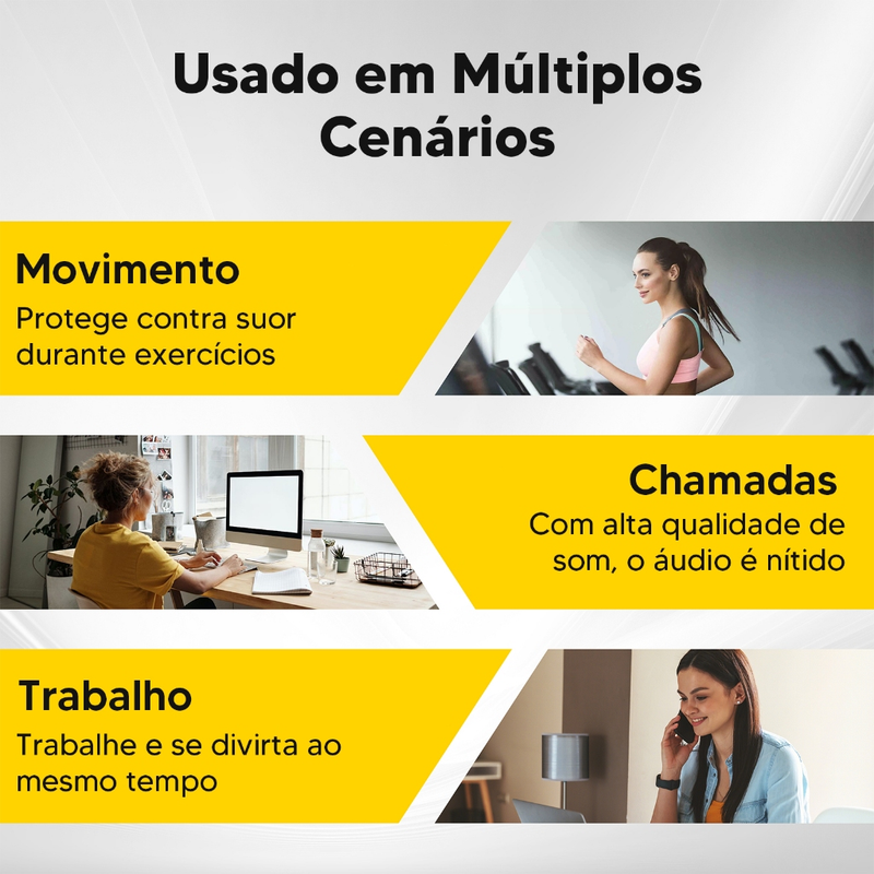 SP38 Fone de ouvido Bluetooth sem fio V5.4 Fones de ouvido portáteis compactos