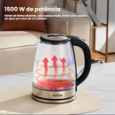 Chaleira Elétrica de Vidro 1.8L – Fervura Rápida, Design Moderno e Portátil