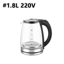 Chaleira Elétrica de Vidro 1.8L – Fervura Rápida, Design Moderno e Portátil