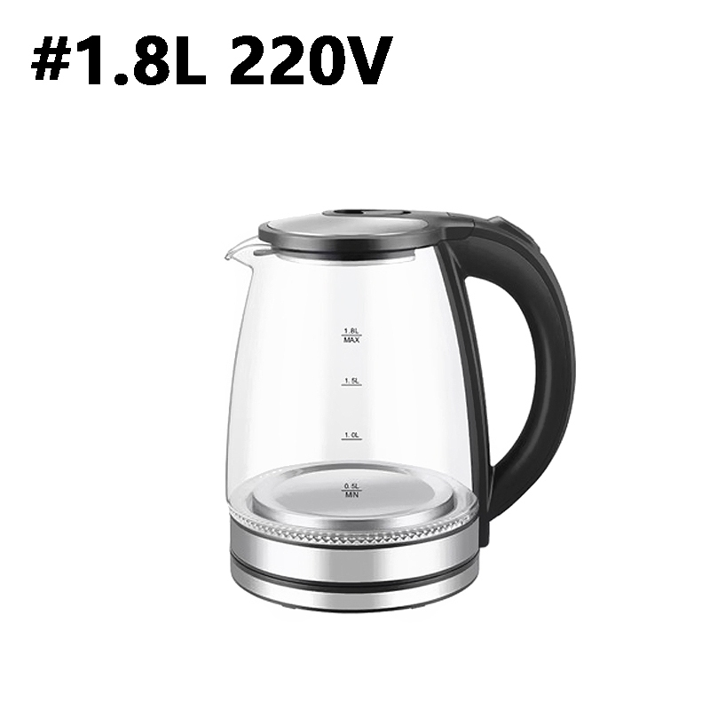 Chaleira Elétrica de Vidro 1.8L – Fervura Rápida, Design Moderno e Portátil