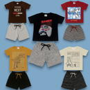 Kit 10 peças masculino verão infantil - Tamanhos 1 2 3 4 6 8 10