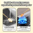 AICOOL 24 Kit Jogo De Talheres Inoxidável 416 Suprimentos De Cozinha Talheres de Dourados Talheres
