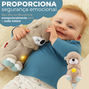 Lontra Pelúcia Fofinho Respira Dormir Para Bebê Com Luzes E Sons Linha Premium