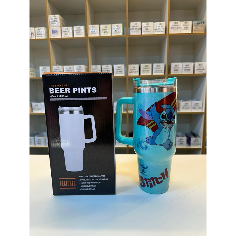 Copo Térmico 1200ml Personalizado com o Nome - Stitch Premium