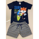 Kit 10 peças masculino verão infantil - Tamanhos 1 2 3 4 6 8 10