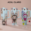 Copo Garrafa Térmica 1200ml Inox com Tampa Vedada e 2 Canudos - Estampada