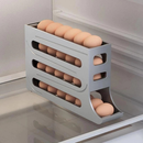 Porta Ovos 4 Andares Rolante em Plástico para Geladeira Organizador 20 a 30 Ovos