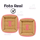 Kit 2 Cama Pet PREMIUM Em Poliéster BEGE Para Cães E Gatos Conforto Macia Lavável Descanso