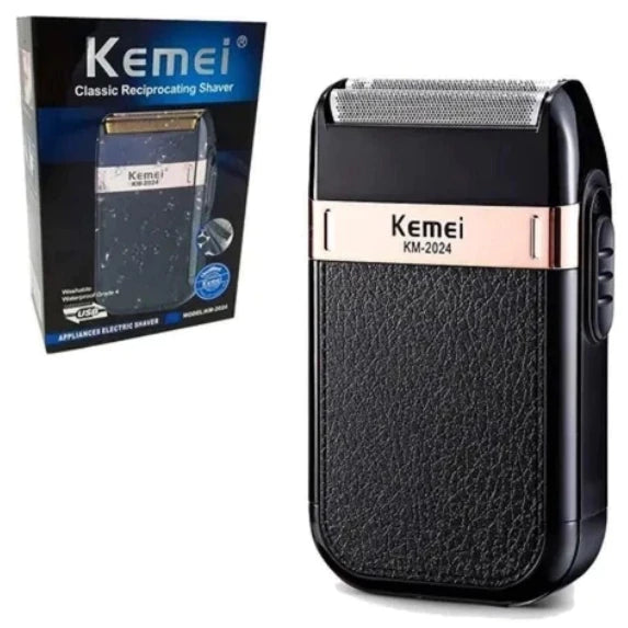 Barbeador Elétrico Acabamento Shaver Kemei 2024 Recarregável