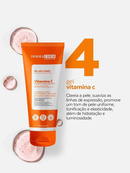 Kit Skin Care Completo Vitamina C Facial Dermachem Clareador de Manchas Cuidados com a Pele