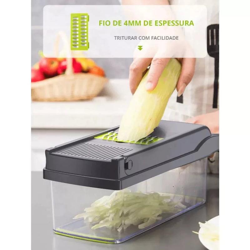 Profissional Multiuso Cozinha Slicer 14 em 1 Fatiador Cortador Ralador De Legumes Verduras Frutas Alimentos