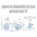 Bicicleta Infantil Nathor Aro 12 Menino Black De 2 A 5 Anos