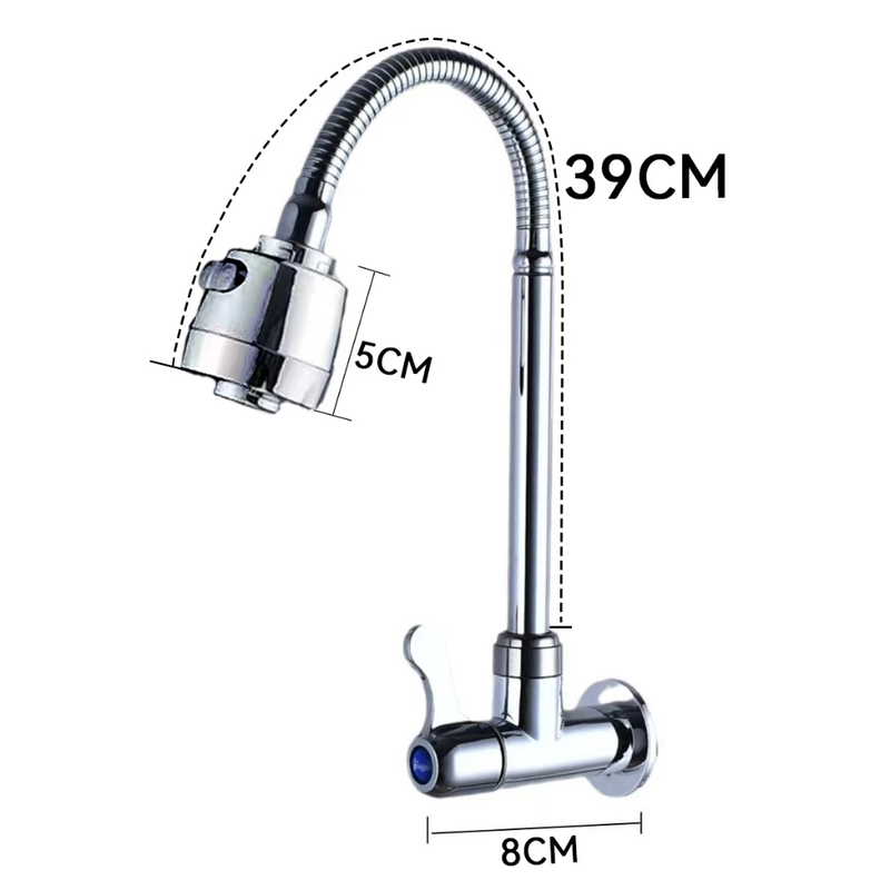 torneira cozinha parede vermelho flexível Duplo Jato Cone 1/4 de Volta FABN