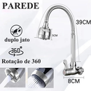 torneira cozinha parede vermelho flexível Duplo Jato Cone 1/4 de Volta FABN