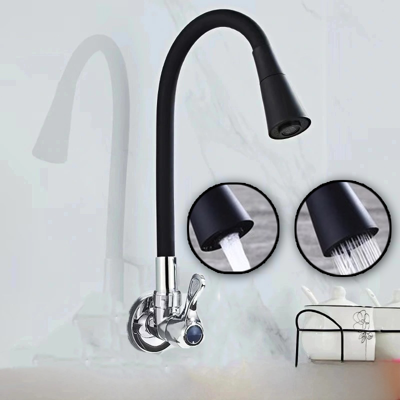 torneira cozinha parede vermelho flexível Duplo Jato Cone 1/4 de Volta FABN