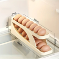 Porta Ovos 4 Andares Rolante em Plástico para Geladeira Organizador 20 a 30 Ovos