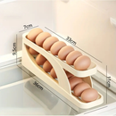 Porta Ovos 4 Andares Rolante em Plástico para Geladeira Organizador 20 a 30 Ovos