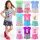 Kit 10 Peças Pijama Brilha no Escuro Infantil Menina Verão - Roupa Infantil Feminina
