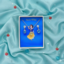 Conjunto de Colar e Brinco Coração| Joia Princesa | Folheado ouro Presente Feminino