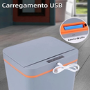Lixeira Inteligente 15L Automática com Sensor de Movimento para Cozinha e Banheiro