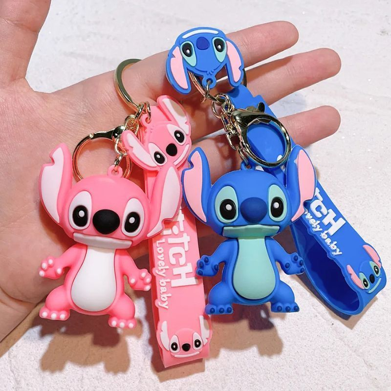 Chaveiro Lilo Stitch Angel - Conjunto de presente de aniversário unissex