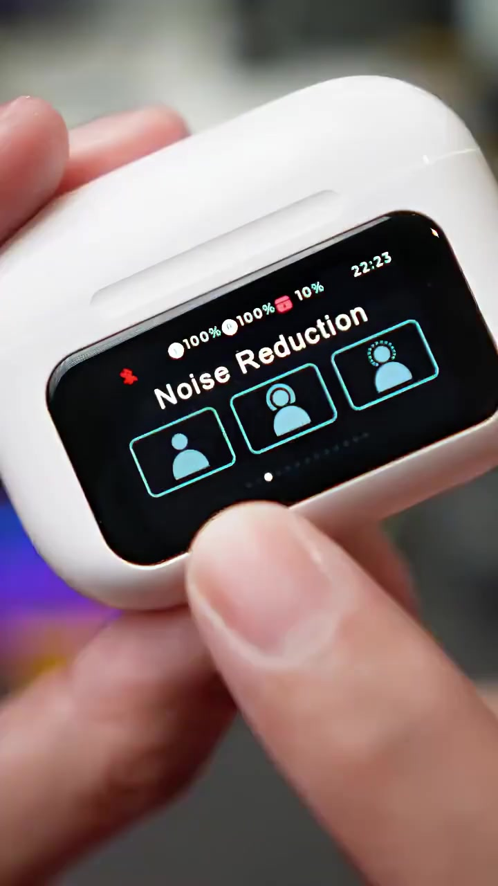 ANC Sem Fio Bluetooth 5.3 Fone De Ouvido Com Display Inteligente Hi-Fi Som À Prova Dwaterproof Água EQ Modo Transparente