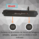 Seladora a vacuo de Alimentos Doméstica Bivolt Hermética Vacuum Sealer