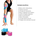 Fita Knesio Tape Bandagem adesiva funcional alivia a dor lesão atleta Tape Fisioterapia Rolo Adesivo 5mx5cm