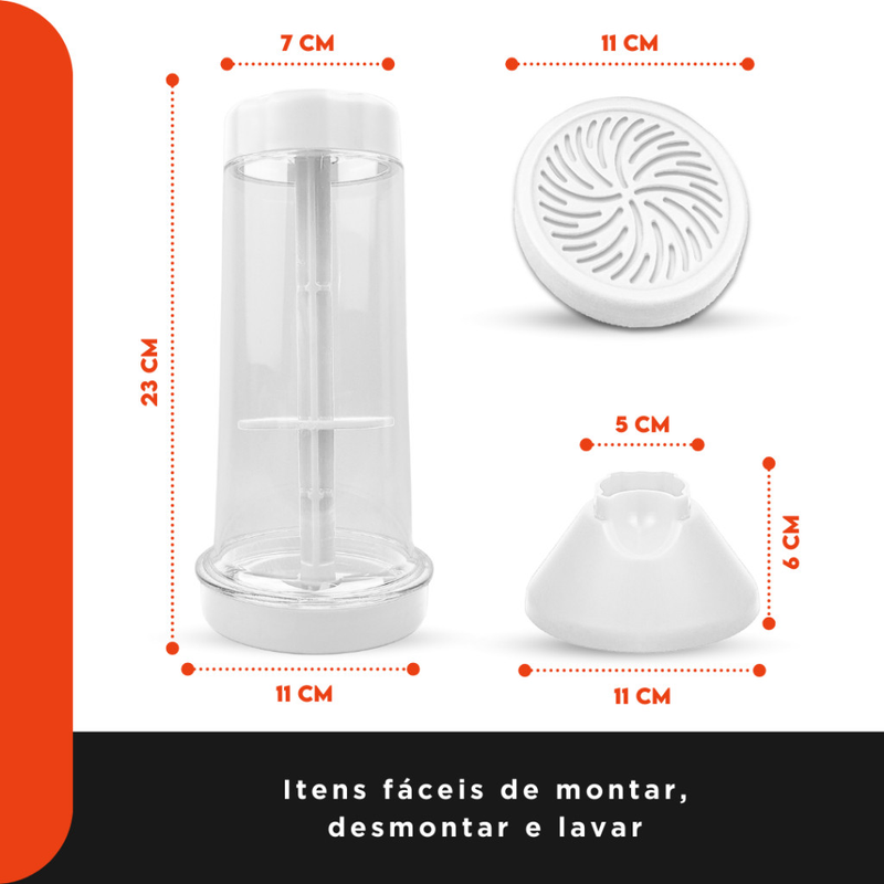 Tapioqueira Peneira e Armazena Polvilhador De Tapioca Armazena Beiju - Diversas Cores - NL