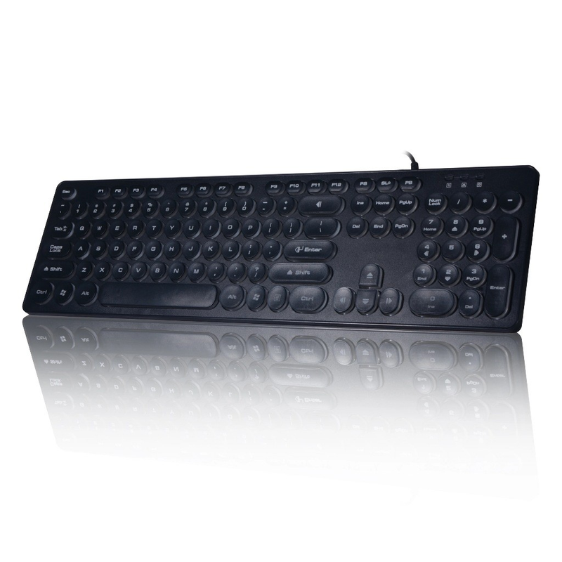 Teclado gamer Knup QWERTY português Brasil cor preto com luz RGB KP-2059