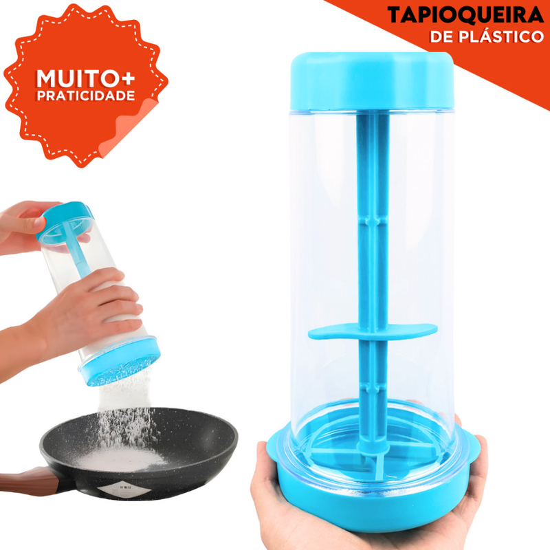 Tapioqueira Peneira e Armazena Polvilhador De Tapioca Armazena Beiju - Diversas Cores - NL