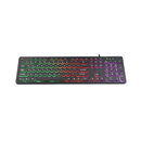 Teclado gamer Knup QWERTY português Brasil cor preto com luz RGB KP-2059